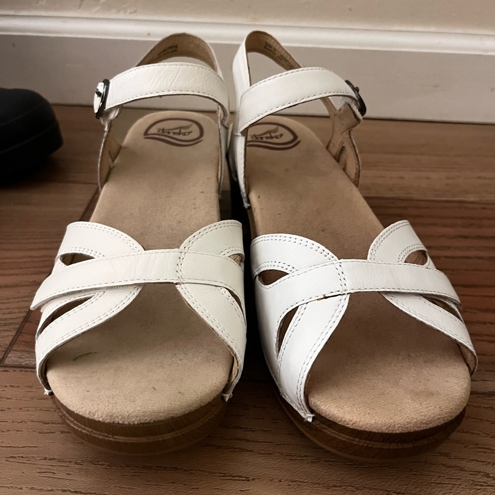 Dansko Women's White Clog Sandals